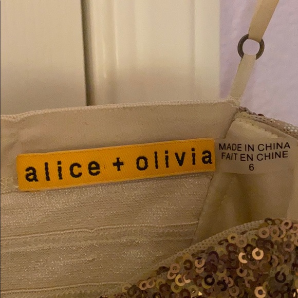 ALICE + OLIVIA Lucille Beaded Bustier Tier Dress - Picture 3 of 3